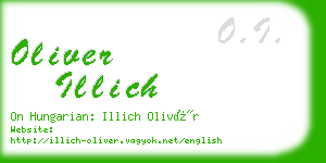oliver illich business card